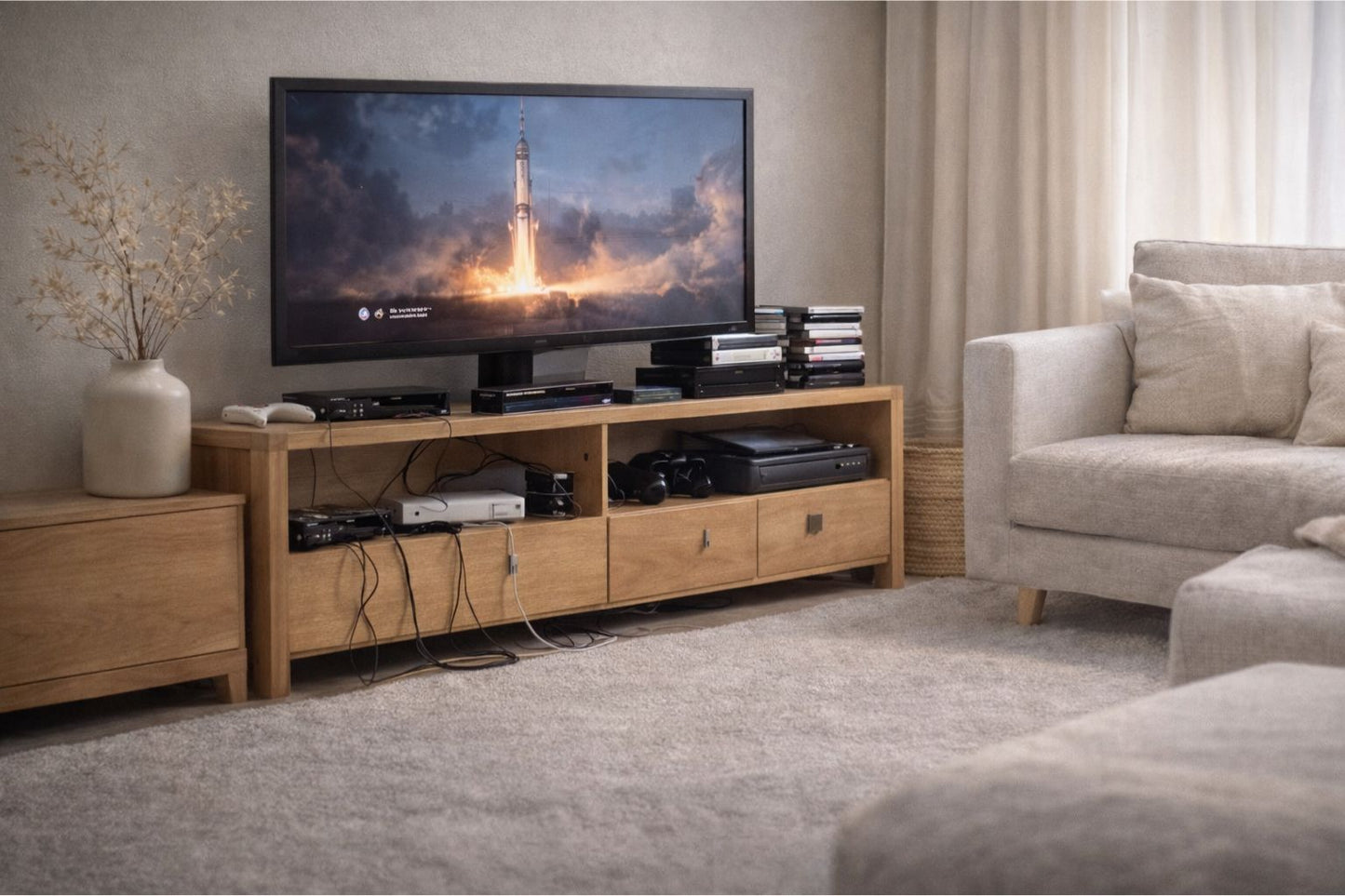 Minimal Projector - No TV. No Cables. Just Clean