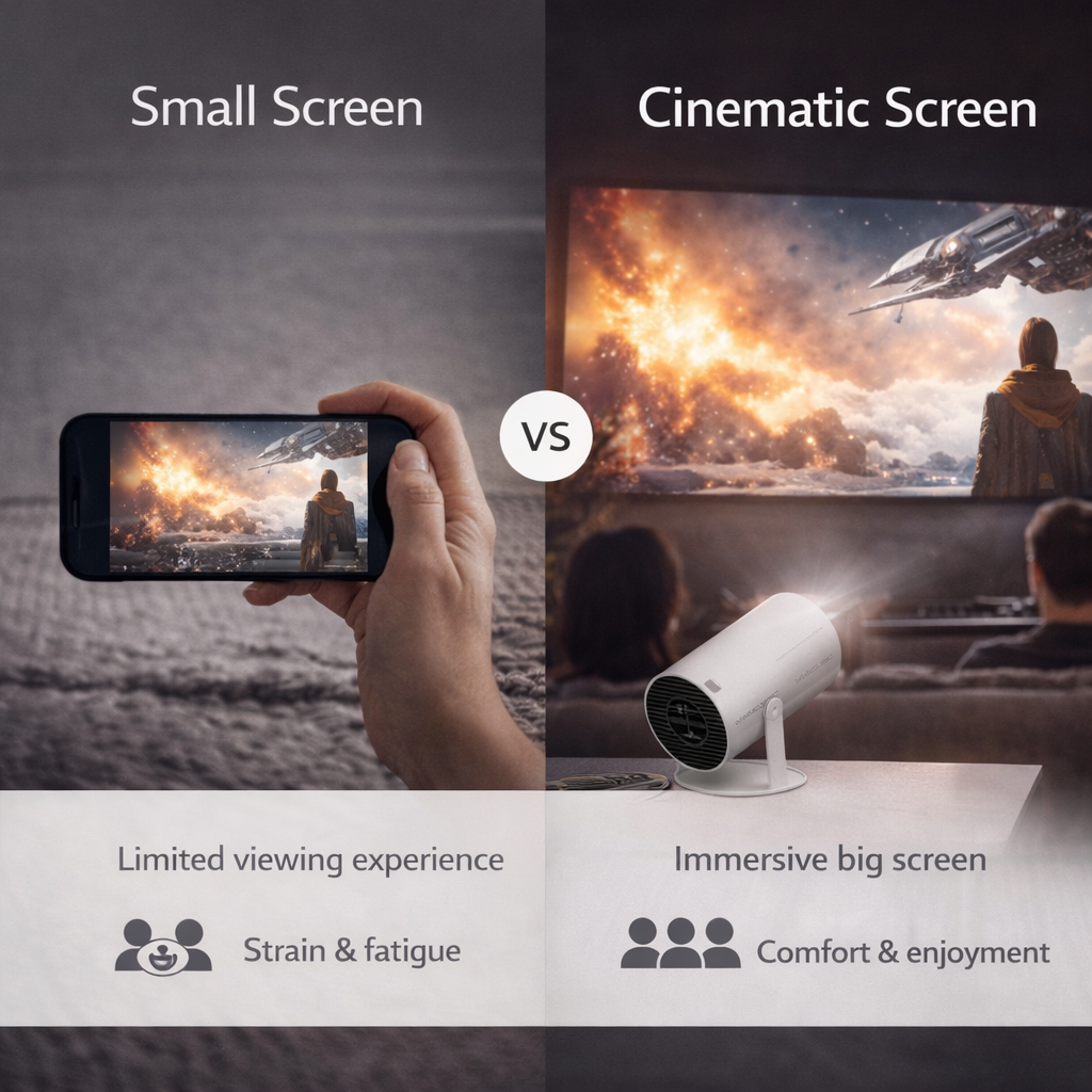 Projector HY300 Pro 8K Android 14 Dual Wifi6 290ANSI Allwinner H726 BT5.4 1080P 1280*720P Home Cinema Outdoor Projetor