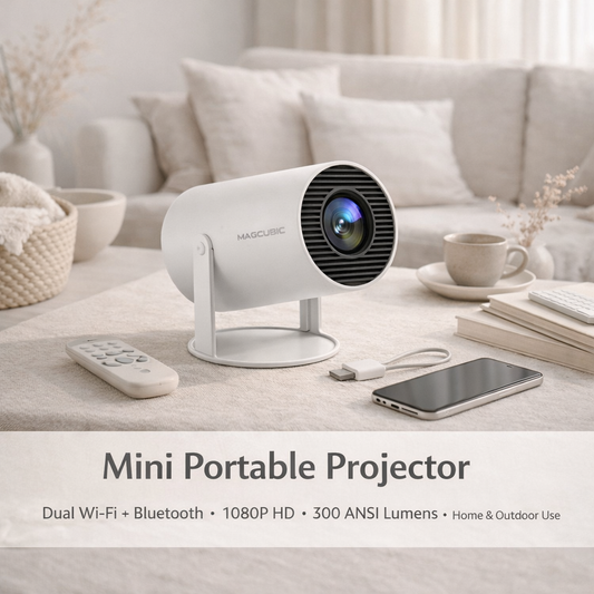 Projector HY300 Pro 8K Android 14 Dual Wifi6 290ANSI Allwinner H726 BT5.4 1080P 1280*720P Home Cinema Outdoor Projetor
